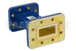WR-112 to WR-90 Waveguide Transition 3 Inch Length, CPR-112G Grooved Flange to CPR-90G Grooved Flange（图2）