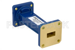 WR-62 to WR-51 Waveguide Transition 3 Inch Length, UG-1665/U Square Cover Flange to Square Cover Flange（图2）