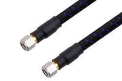 PE3TC1220-61.0mm公头转1.0mm公头精密电缆组件，使用PE-TC110同轴电缆，RoHS，6英寸